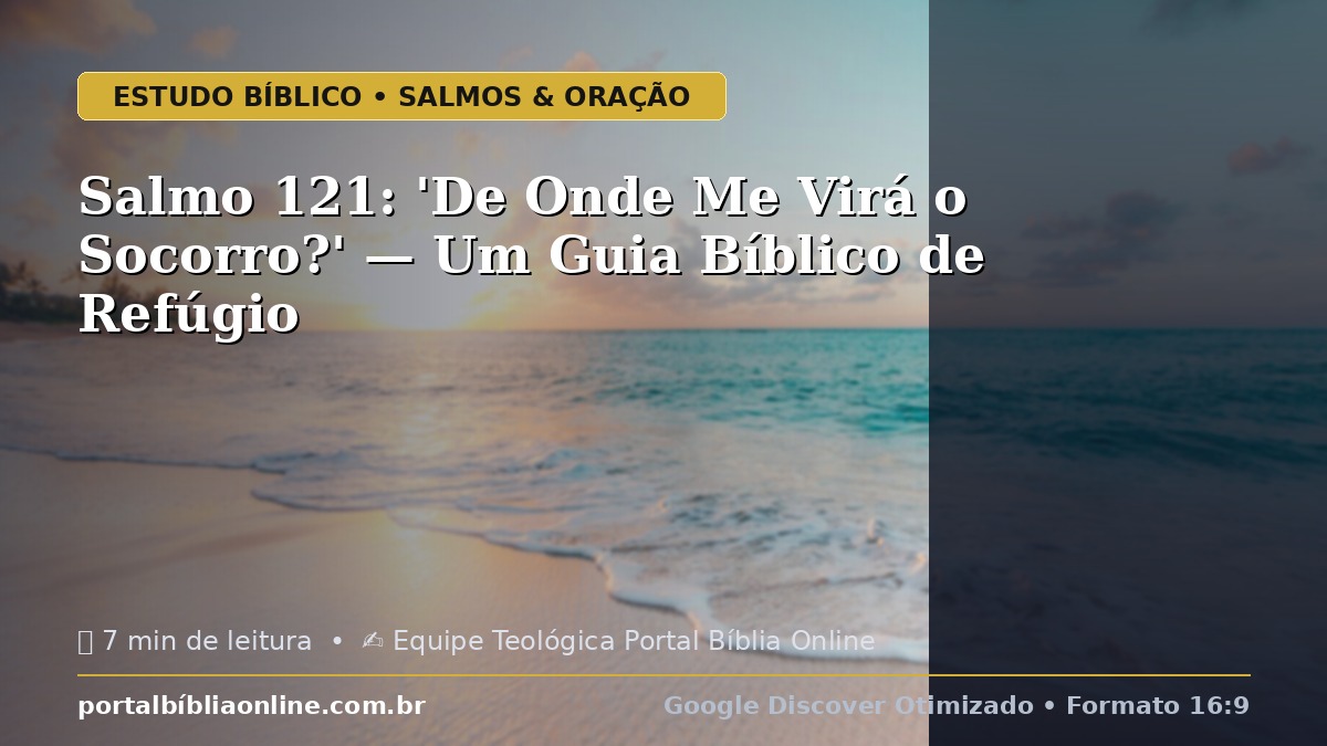Salmo 121: 'De Onde Me Virá o Socorro?' — Um Guia Bíblico de Refúgio